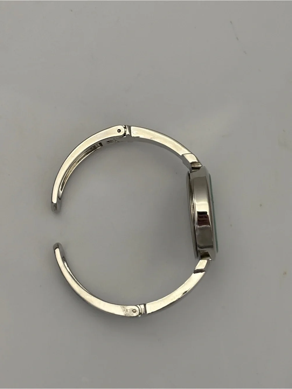 Classic Silver Bracelet Watch with White Dial